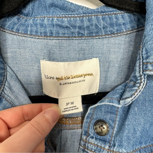 Pilcro and the Letterpress Blue Denim Jumpsuit - Picture 5 of 11